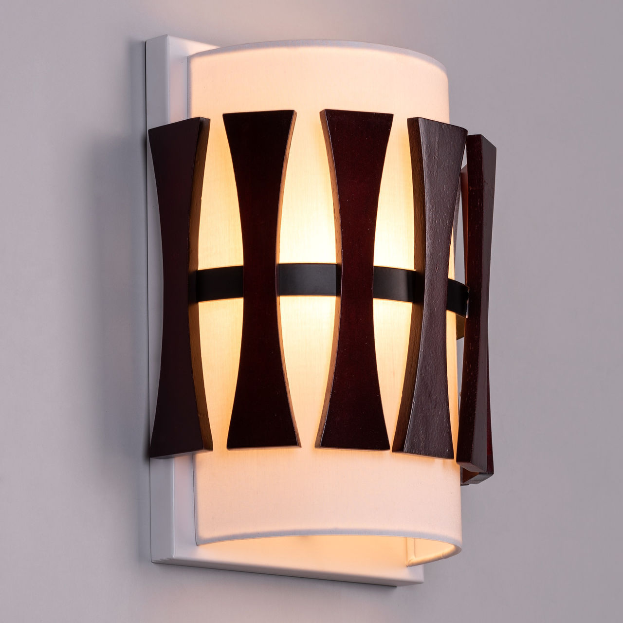 Positive Energy (White) Wooden Wall Light