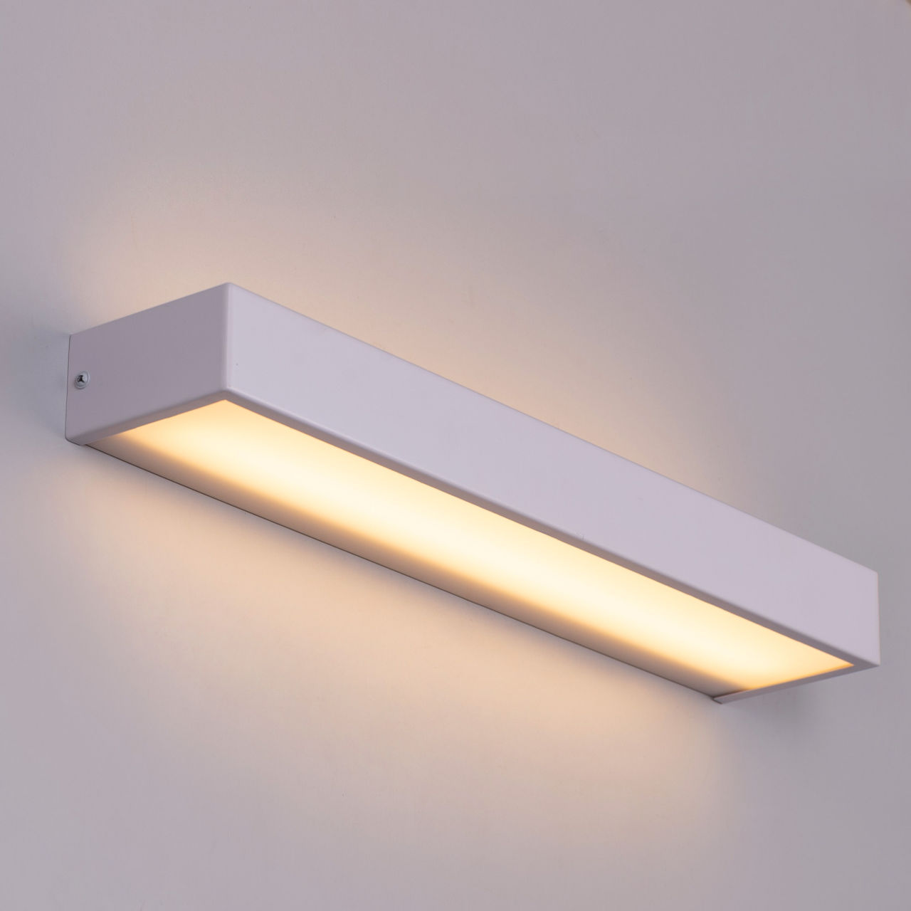 Safe Haven (Large, White, Built-In LED) Vanity Light