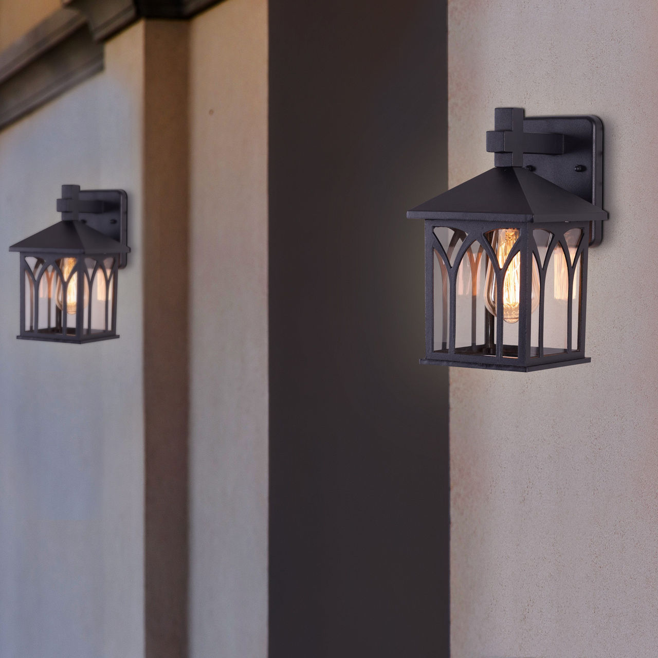 Dance More (Black) Outdoor / Indoor Wall Light