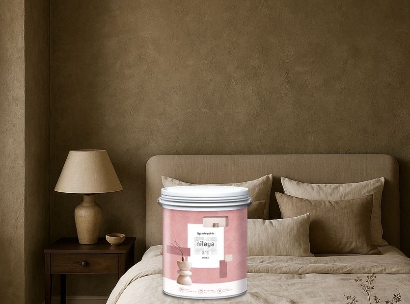 Interior room with paints