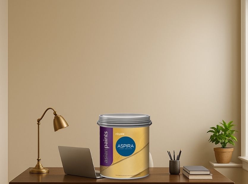 Interior room with paints