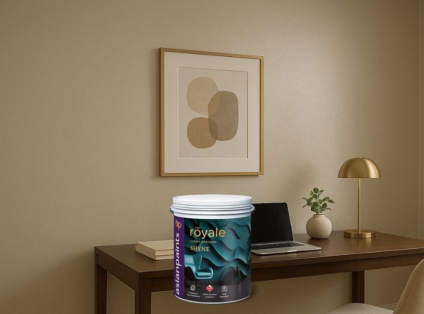 Interior room with paints