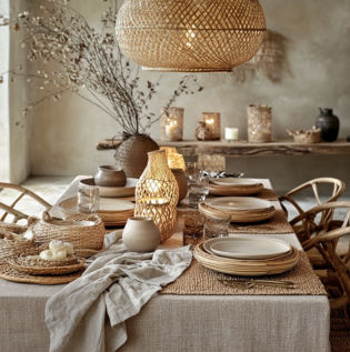 Natural Ramadan decorations using sustainable materials for UAE homes