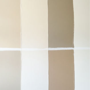 Testing paint colour samples before painting your home