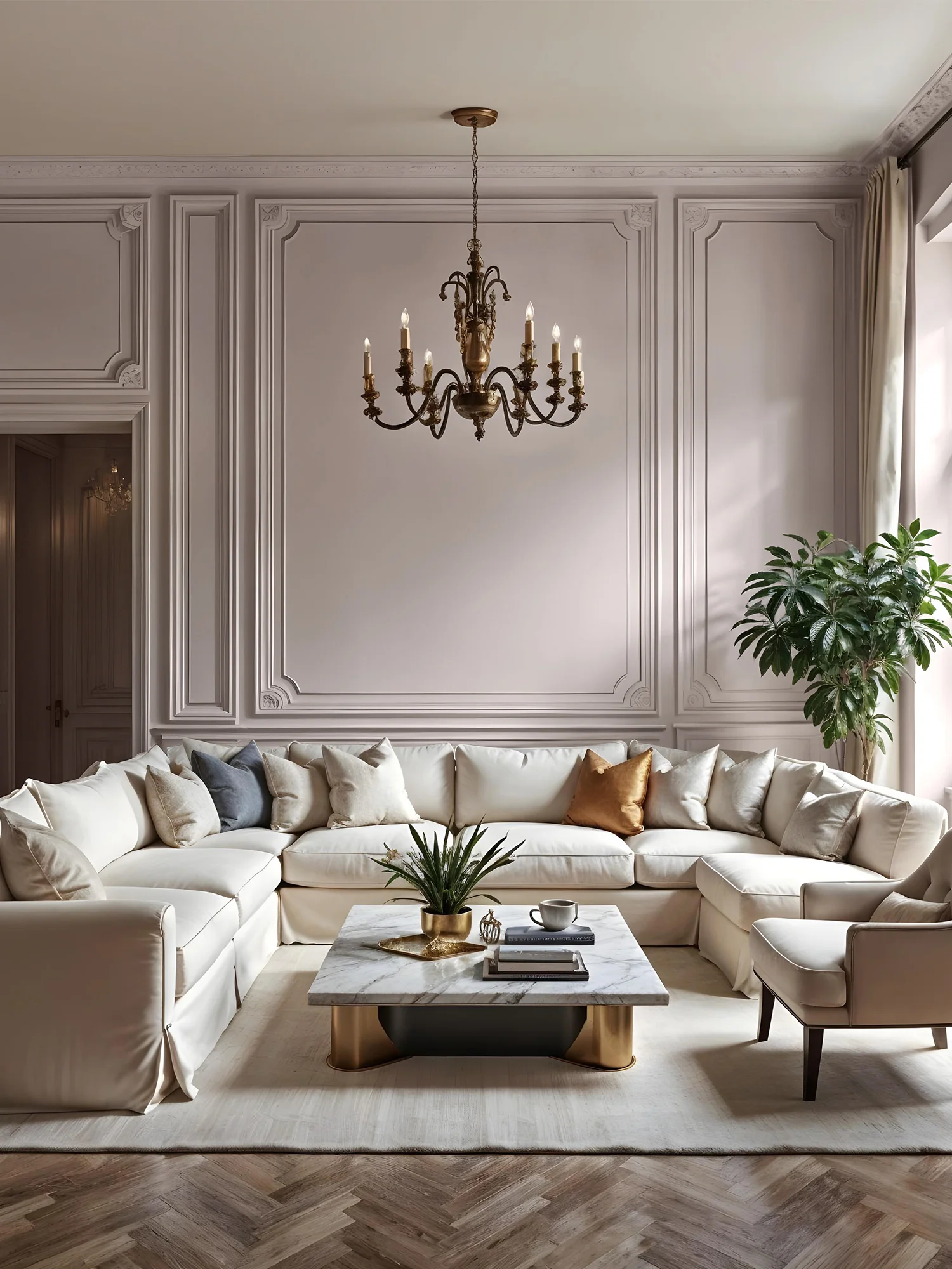 Romantic Pink Neoclassic Design