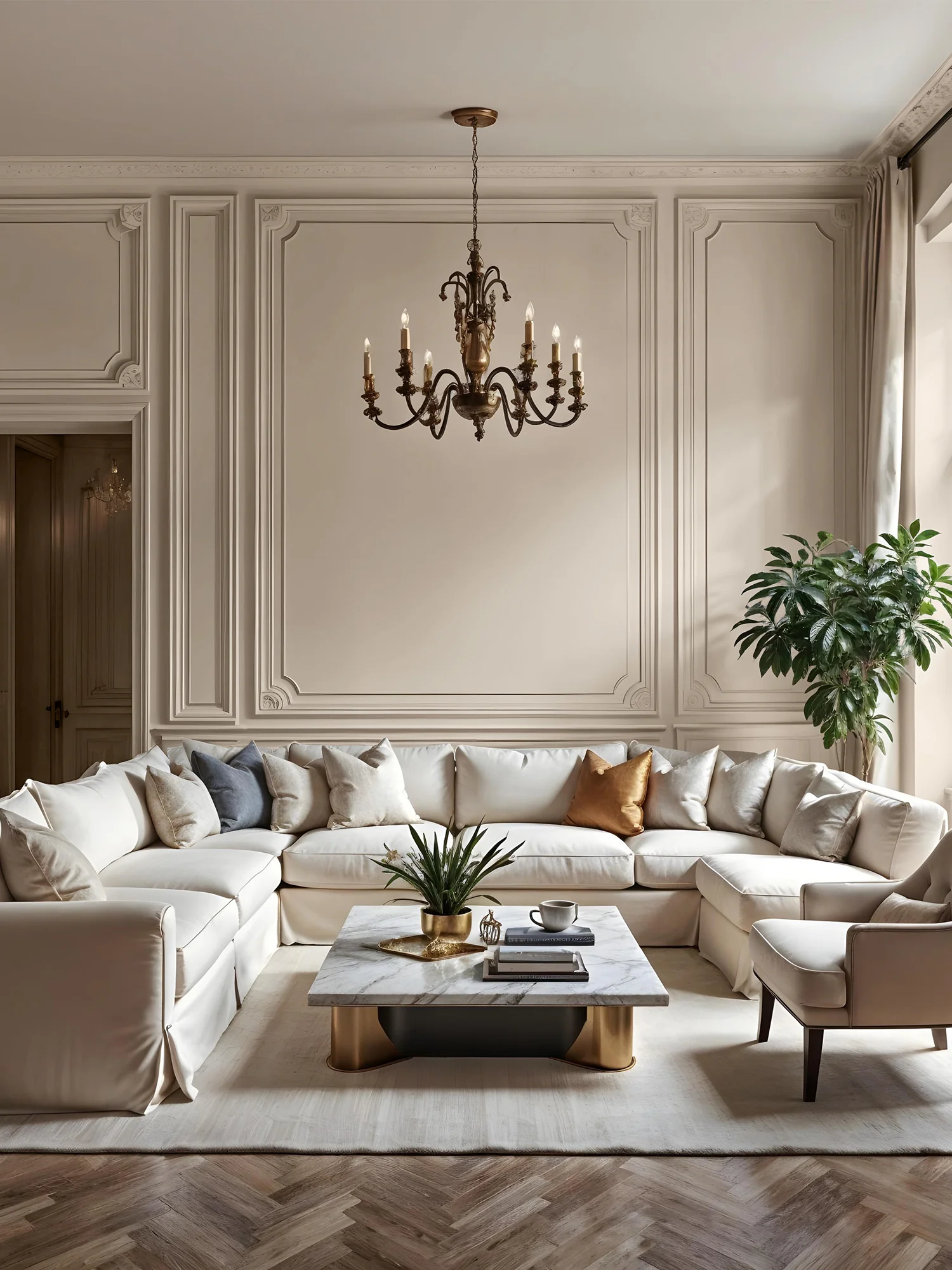 Serene Beige Neoclassic Ideas