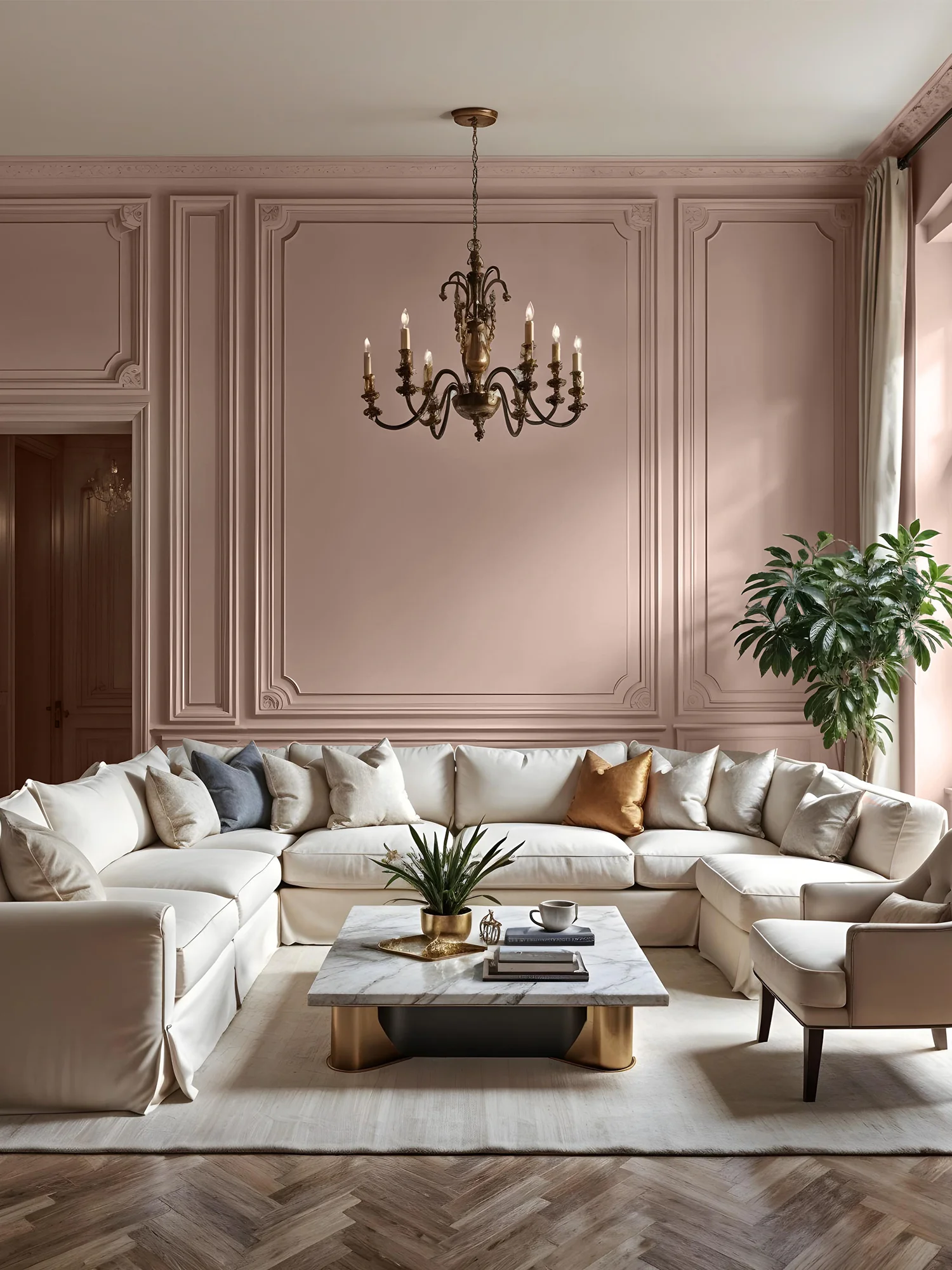 Timeless Pink Neoclassic Design