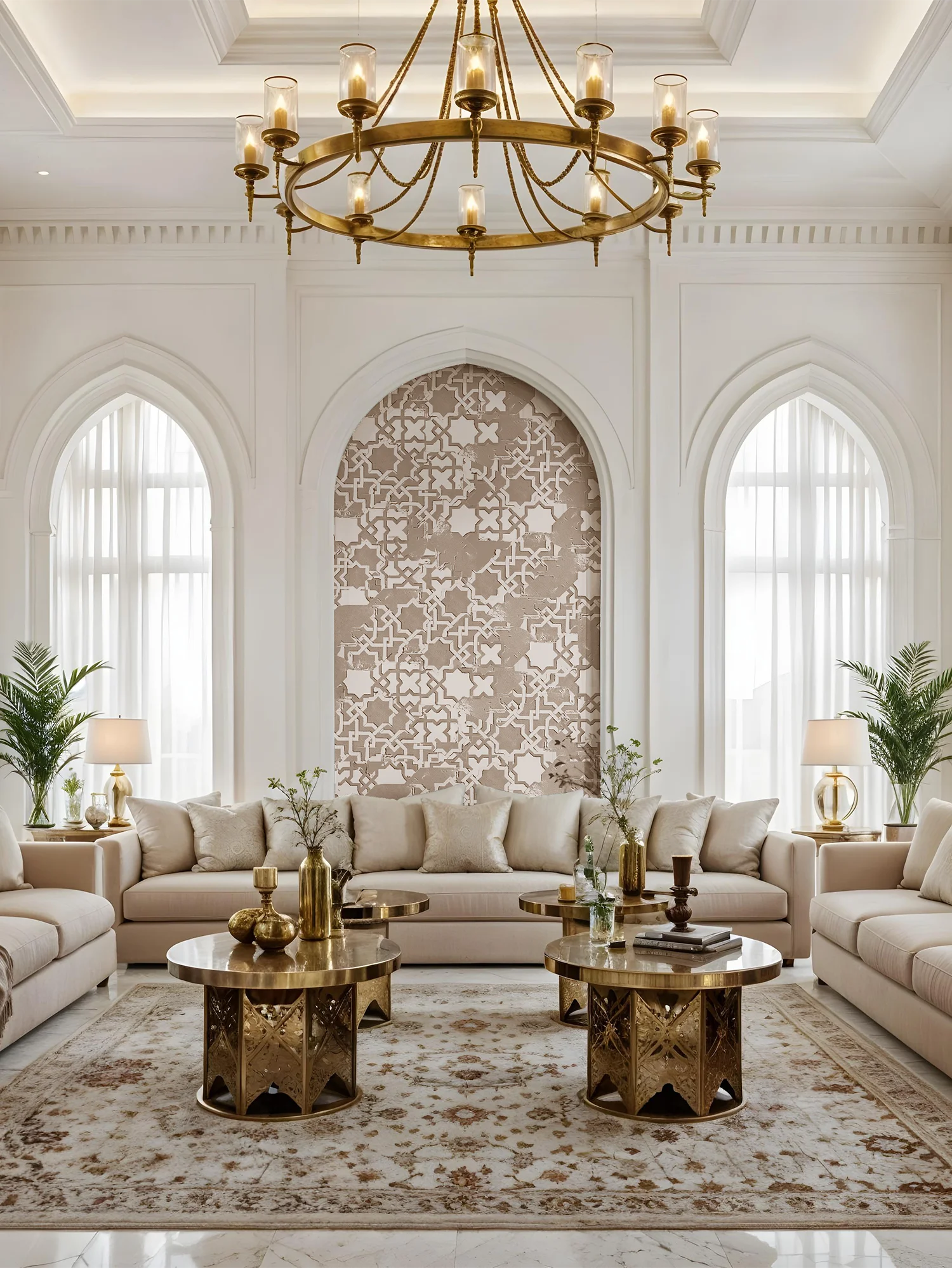 Luxurious Beige Traditional Design